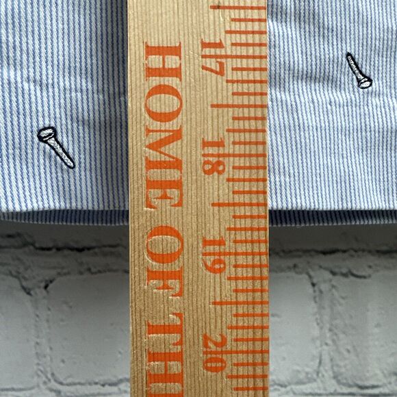 Vineyard Vines Blue Striped "Tee Time" Embroidered Skort, Size 12 - Picture 5 of 9